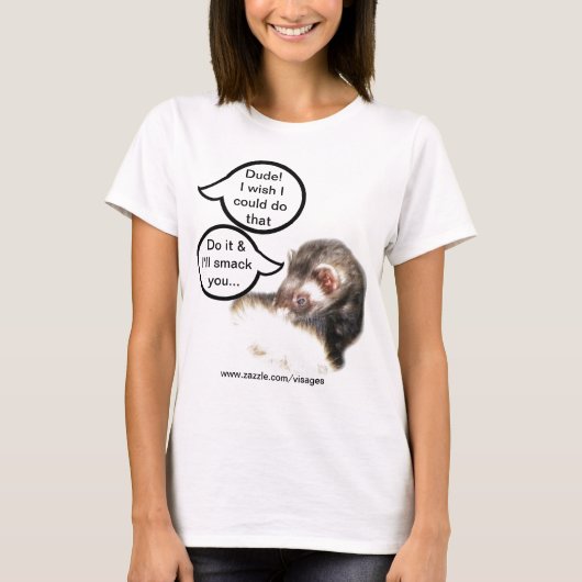 T-shirt Image du Ferret de l'able (Devant)