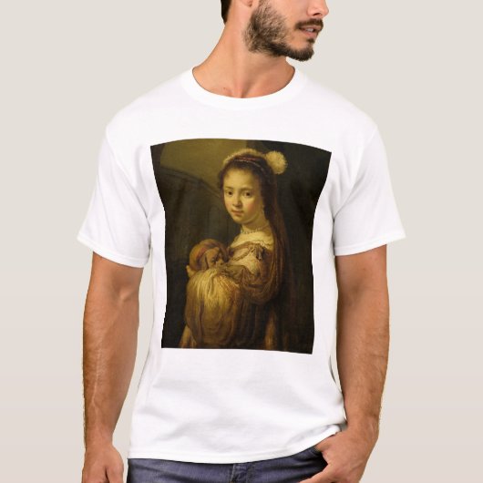 T-shirt Image d'une jeune fille (Devant)