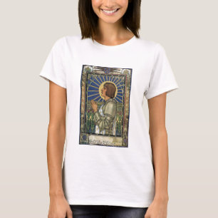 T-shirt Image en verre souillé de Jeanne d'Arc de saint