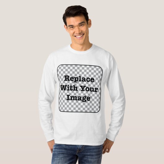 T-shirt Image faite sur commande - remplacez par votre (Devant entier)
