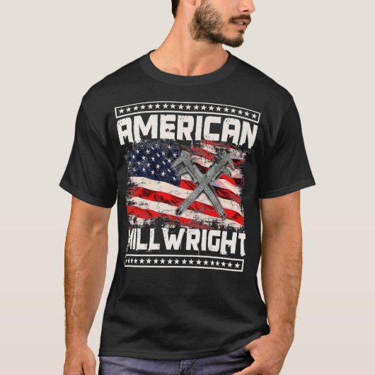 T-shirt Image Millwright Sur Le Dos De Vêtements Premium _ (Devant)