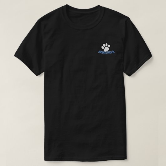 T-shirt Image Paw 1 Pocket Paw Scent Work (Design devant)