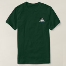 T-Shirt Image Paw 1 Pocket White Paw Work