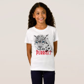 T-Shirt Image "Purfect" de léopard des neiges (Devant entier)
