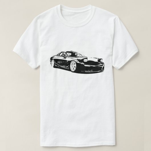 T-shirt Image rotatoire de vecteur de Mazda RX7 (Design devant)