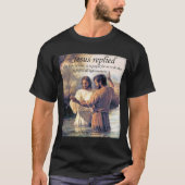 T-shirt Image une de baptême de Jésus-Christ (Devant)
