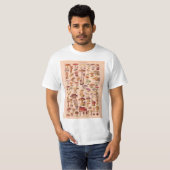 T-shirt Image vintage, champignons (Devant entier)