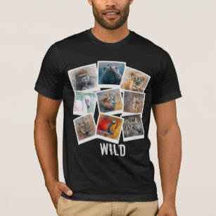 T-shirt Images-cadres photos d'animaux sauvages modernes