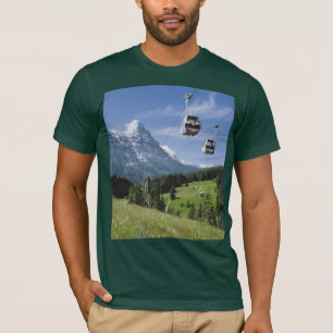 T-shirt Images suisses - téléphériques de Grindelwald