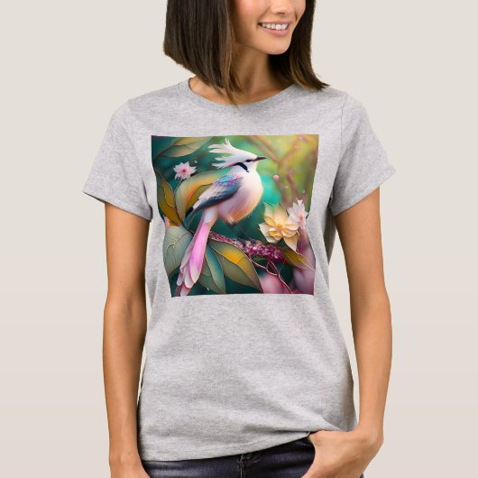 T-shirt Imaginaire blanc crêpé à queue blanche Jay (Devant)