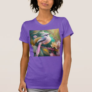 T-shirt Imaginaire blanc crêpé à queue blanche Jay