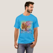 T-shirt IMAGINAIRE bleu SEA DRAGON (Devant entier)