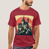 T-shirt Imaginaire Château médiéval - Bois coupé 4 (Devant)