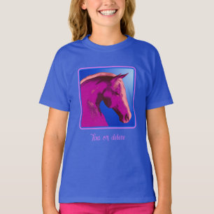 T-shirt Imaginaire Cheval rose visage Personnalisé