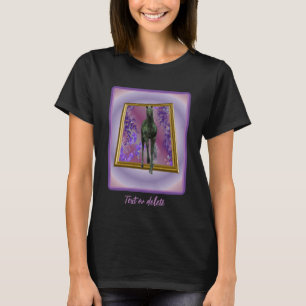 T-shirt Imaginaire Cheval Unicorne Noir personnalisé