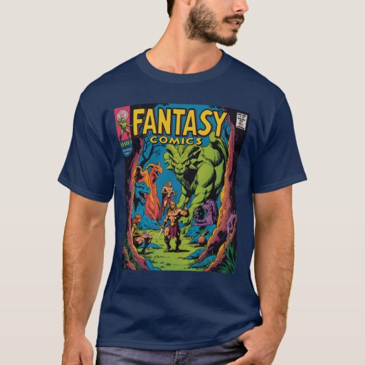 T-shirt Imaginaire Comics : Une aventure rétro lancée (Devant)