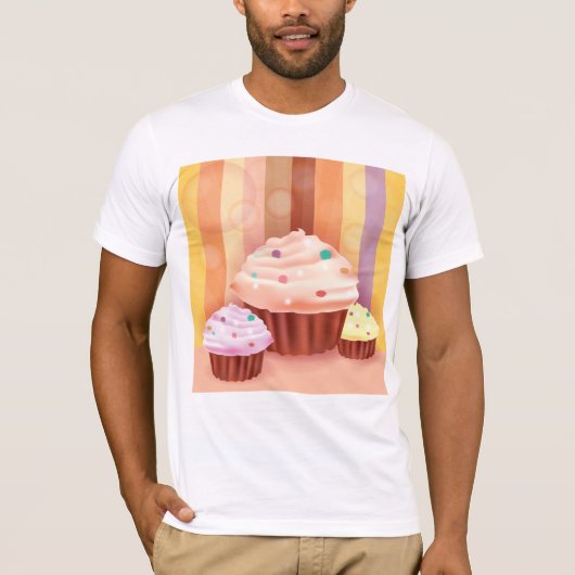 T-shirt Imaginaire Cupcake Douceurs colorées (Devant)