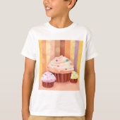 T-shirt Imaginaire Cupcake Douceurs colorées (Devant)