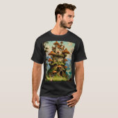 T-shirt Imaginaire de champignons Castlecore (Devant entier)