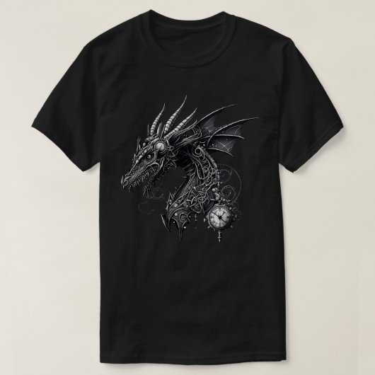 T-shirt Imaginaire de dragon de vapeur 1 (Design devant)