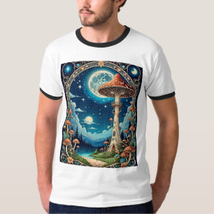 T-shirt Imaginaire de la forêt de champignons illu