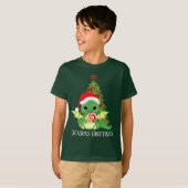 T-shirt imaginaire de Noël de fête dragon ajouter un texte (Devant entier)