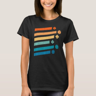 T-shirt Imaginaire Dice Shirt D20 Dragons de Donjons rétro