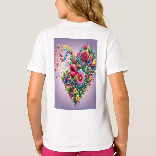 T-shirt Imaginaire en fleurs enchanté (Dos)