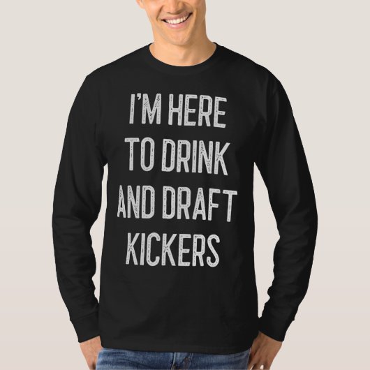 T-shirt Imaginaire Football Party Boire Brouillon Kickers  (Devant)