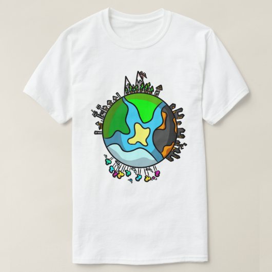 T-shirt Imaginaire Globe (Design devant)