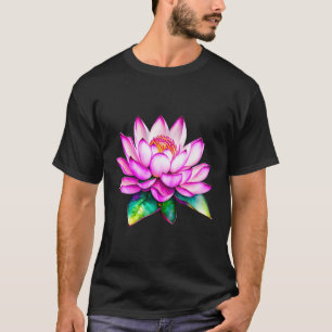T-shirt Imaginaire Lotus Rose Formes Fleurs Mania