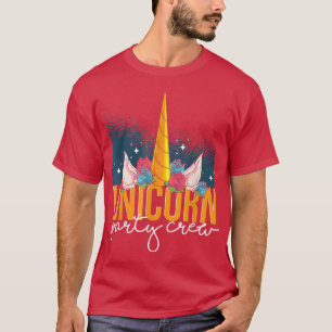 T-shirt Imaginaire magique Animal Unicorn Party Crew Fairy