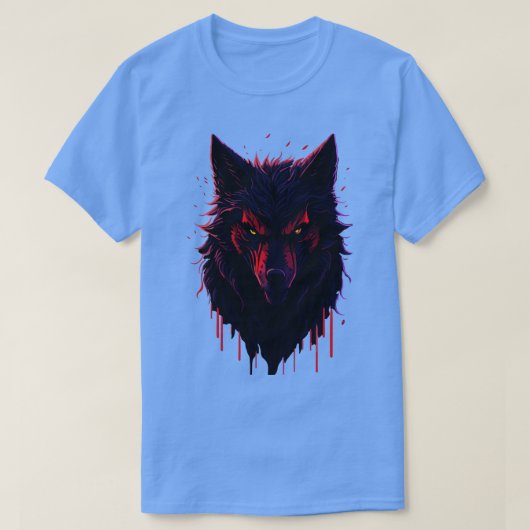 T-shirt Imaginaire magique foncé Intricable Wolf Face T de (Design devant)