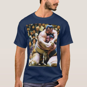 T-shirt Imaginaire mignon deux lutteurs Sumo