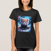 T-shirt Imaginaire mignon Sakura Panda Rouge (Devant)
