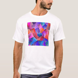T-shirt Imaginaire Montagnes Vue du ciel