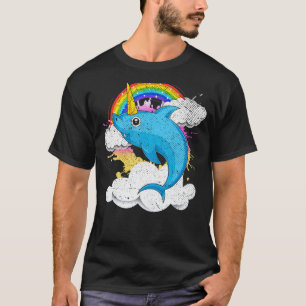 T-shirt Imaginaire Océan Animal Sharkicorn Rainbow Shark U