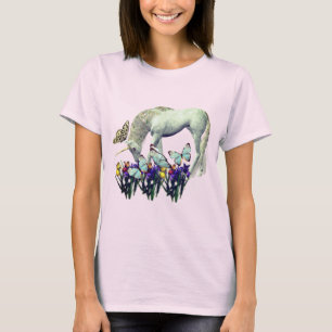 T-shirt Imaginaire Unicorne Et Papillons