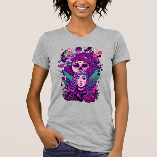 T-shirt Imaginaire visage humain (Devant)