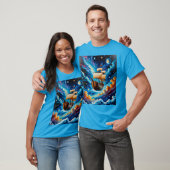 T-shirt Imaginaire voilier dans l'espace Tee (Unisexe)