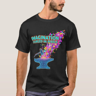 T-shirt Imagination forgée en pixels