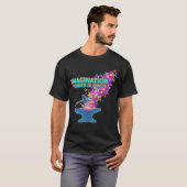 T-shirt Imagination forgée en pixels (Devant entier)