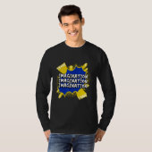T-shirt Imagination Pensée Bulles Artwork (Devant entier)