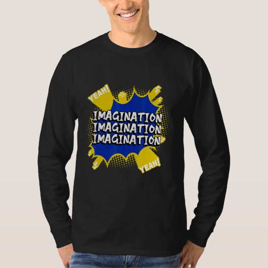 T-shirt Imagination Pensée Bulles Artwork (Devant)