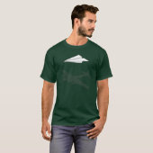 T-shirt Imagination trop active d'avion de papier (Devant entier)
