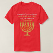 T-shirt Imagine Your Cellphone Understand Hanukkah Candle  (Design devant)