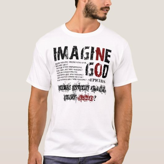 T-shirt Imaginez Dieu (Devant)