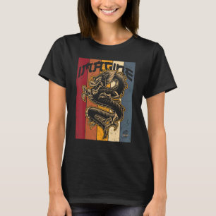 T-shirt Imaginez Dragon Cool Rétro Vintage Dragon chinois