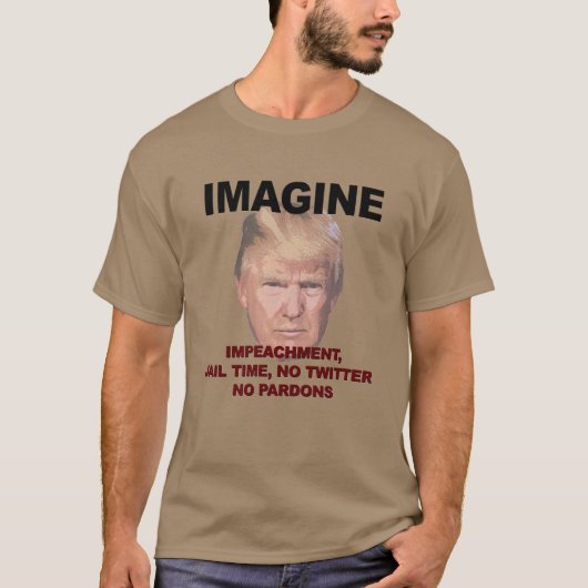 T-shirt Imaginez La Perpétuité, La Prison, Pas Twitter, Pa (Devant)