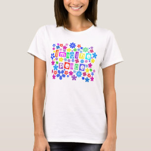 T-shirt Imaginez la pièce en t de blanc de paix